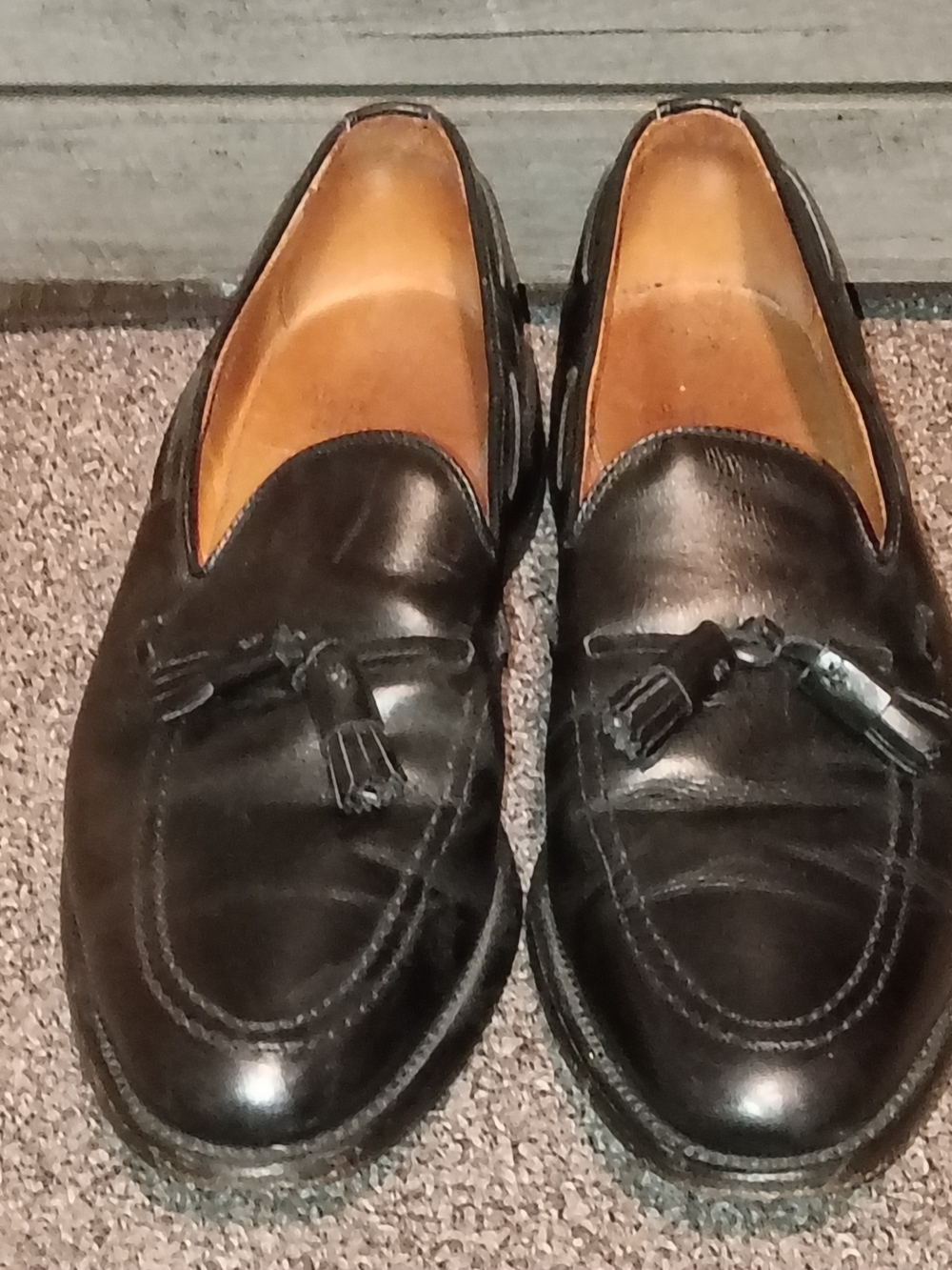 Allen Edmonds Black Leather Tassel Loafers 11 1/2